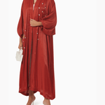 Butterfly Floral Embroidered Abaya - Endless - UAE Rental and Resale for Women's Fashion