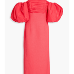 Caitlin Off-The-Shoulder Taffeta-Paneled Cloqué Midi Dress - Endless - UAE Rental and Resale for Women's Fashion