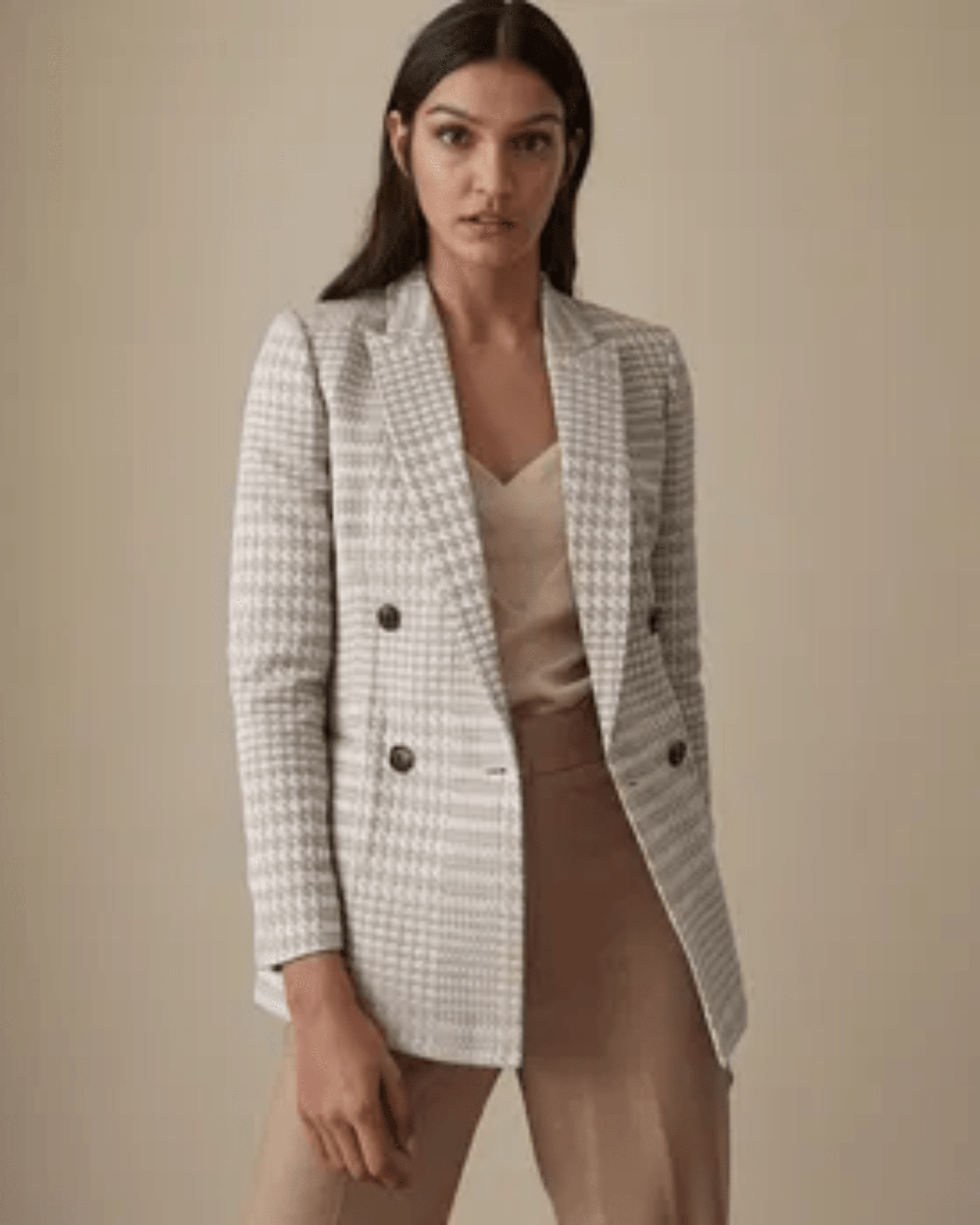 Cali Herringbone Check Blazer - Endless - UAE Rental and Resale for Women's Fashion