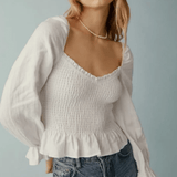 Cambria Linen Top - Endless - UAE Rental and Resale for Women's Fashion