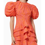 Camellia Puff Sleeve Dress - Endless - UAE Rental and Resale for Women's Fashion