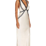 Camille Lace Cross Back Midi Dress - Endless - UAE Rental and Resale for Women's Fashion