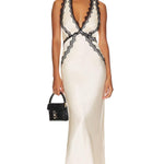 Camille Lace Cross Back Midi Dress - Endless - UAE Rental and Resale for Women's Fashion