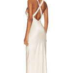 Camille Lace Cross Back Midi Dress - Endless - UAE Rental and Resale for Women's Fashion