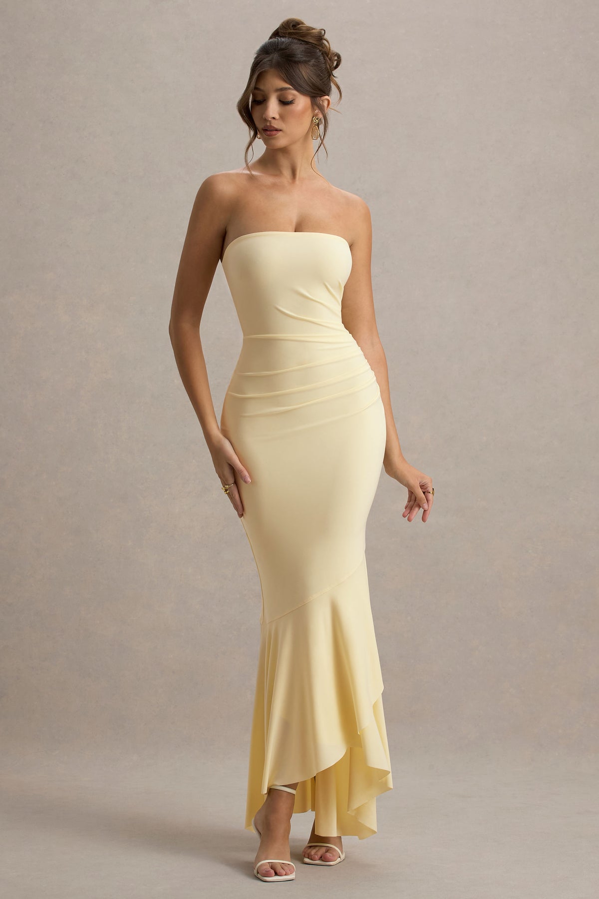 Capria Bandeau Wrap Maxi Dress - Endless - UAE Rental and Resale for Women's Fashion