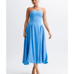 Carmele Cotton Gathered Midi Dress - Endless