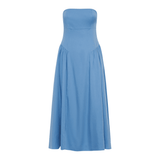 Carmele Cotton Gathered Midi Dress - Endless