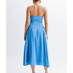 Carmele Cotton Gathered Midi Dress - Endless - UAE Rental and Resale for Women's Fashion