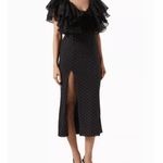 Carmen Frill Midi Dress - Endless - UAE Rental and Resale for Women's Fashion