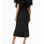 Carmen Frill Midi Dress - Endless - UAE Rental and Resale for Women's Fashion