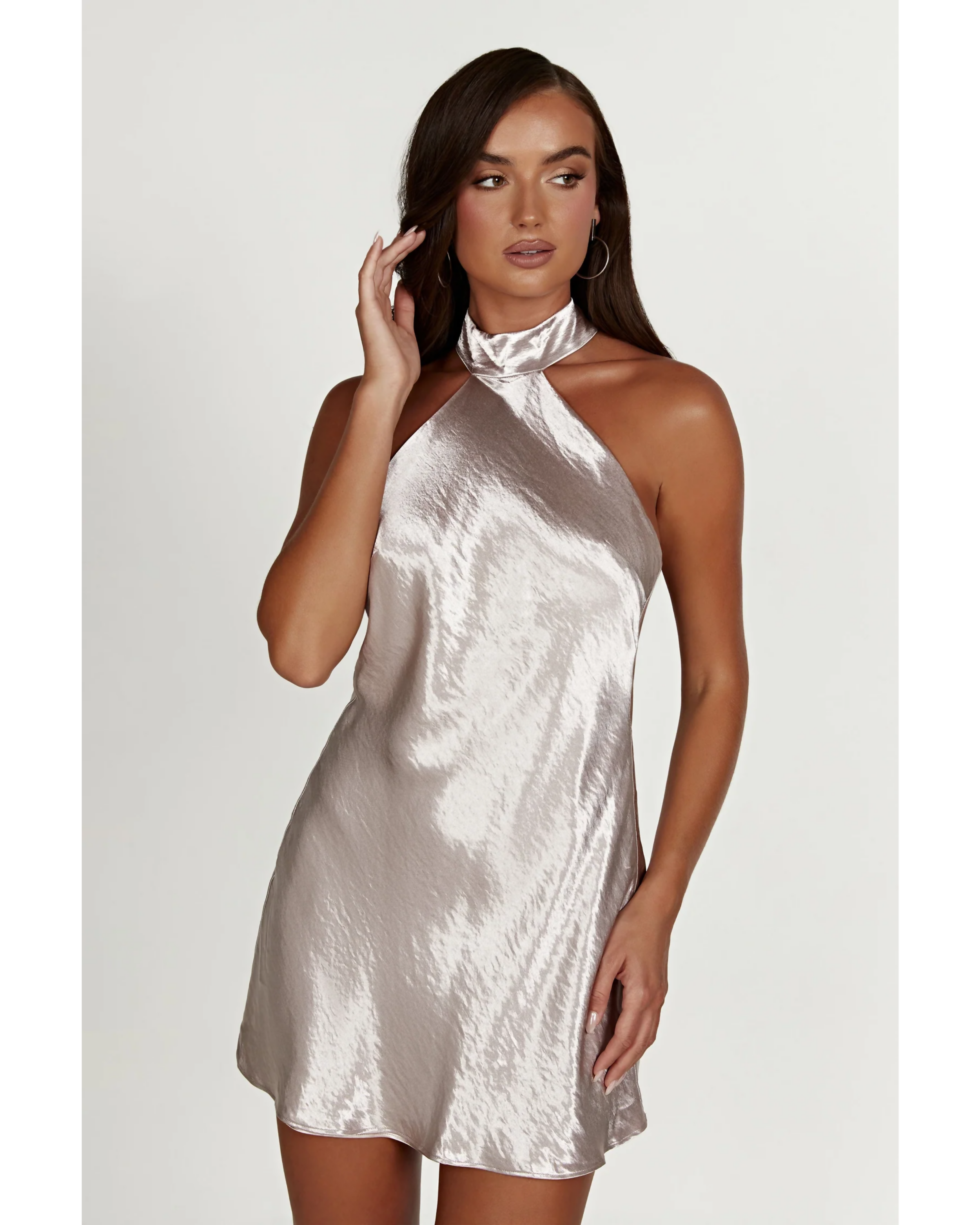 Cartia Bow Halter Micro Mini Dress - Endless - UAE Rental and Resale for Women's Fashion