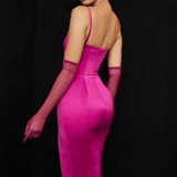 Casimira Satin Corset Midi Dress - Endless - UAE Rental and Resale for Women's Fashion