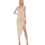 Cayla Side Drape Gown in Mist - Endless - UAE Rental and Resale for Women's Fashion