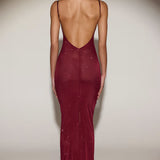 Celandine Embellished Backless Maxi Dress