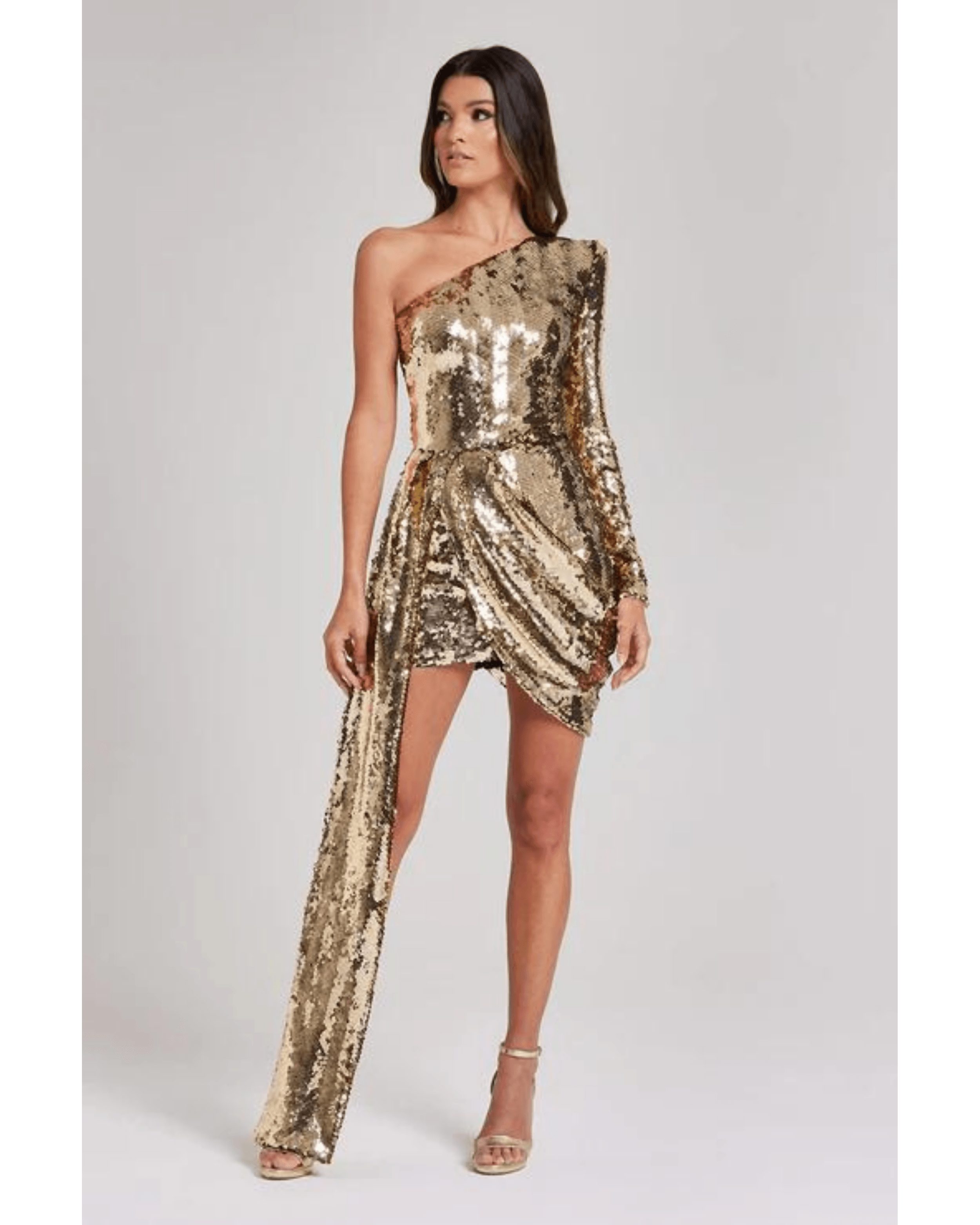 Celina Gold Dress - Endless - UAE Rental and Resale for Women's Fashion