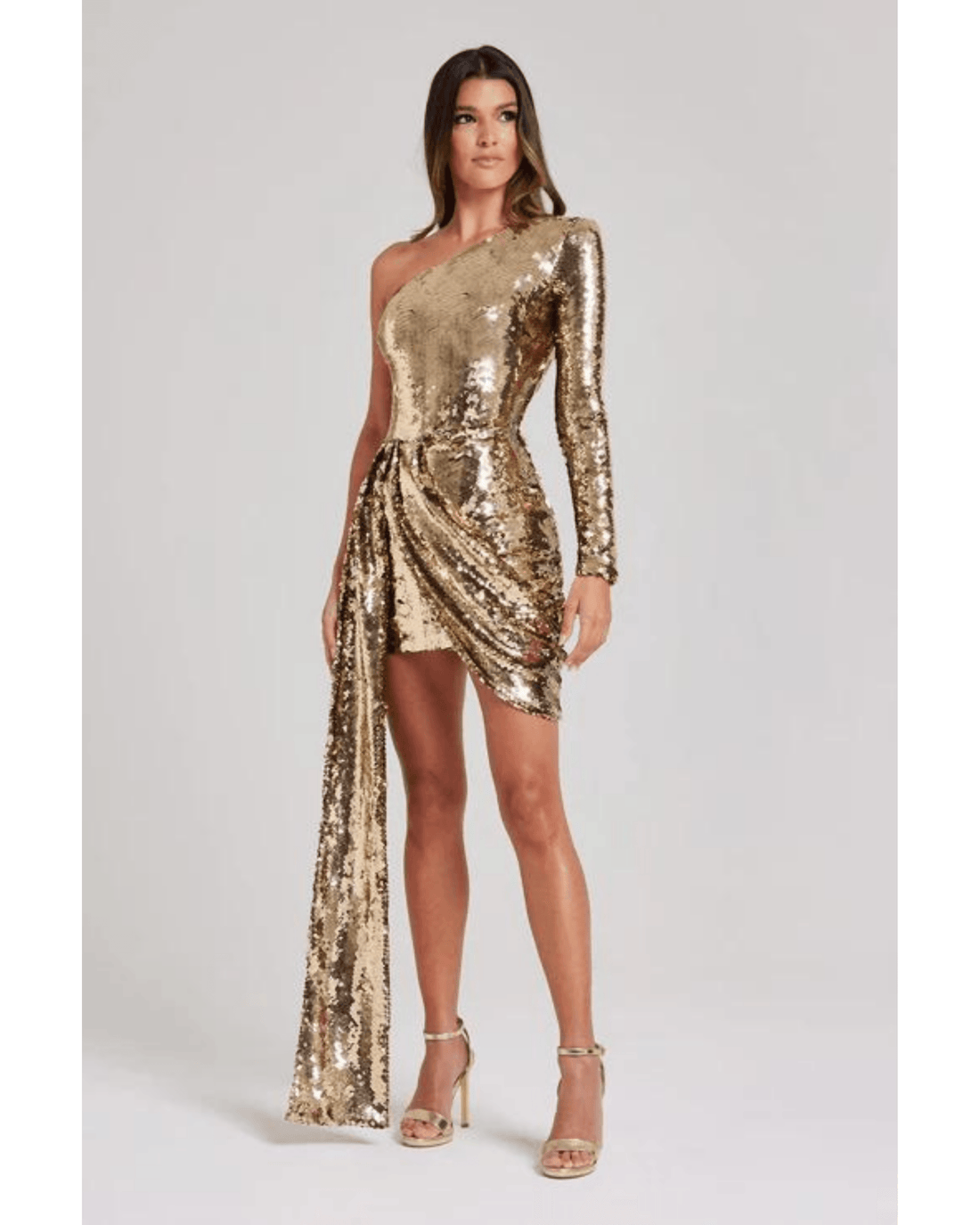 Celina Gold Dress - Endless - UAE Rental and Resale for Women's Fashion