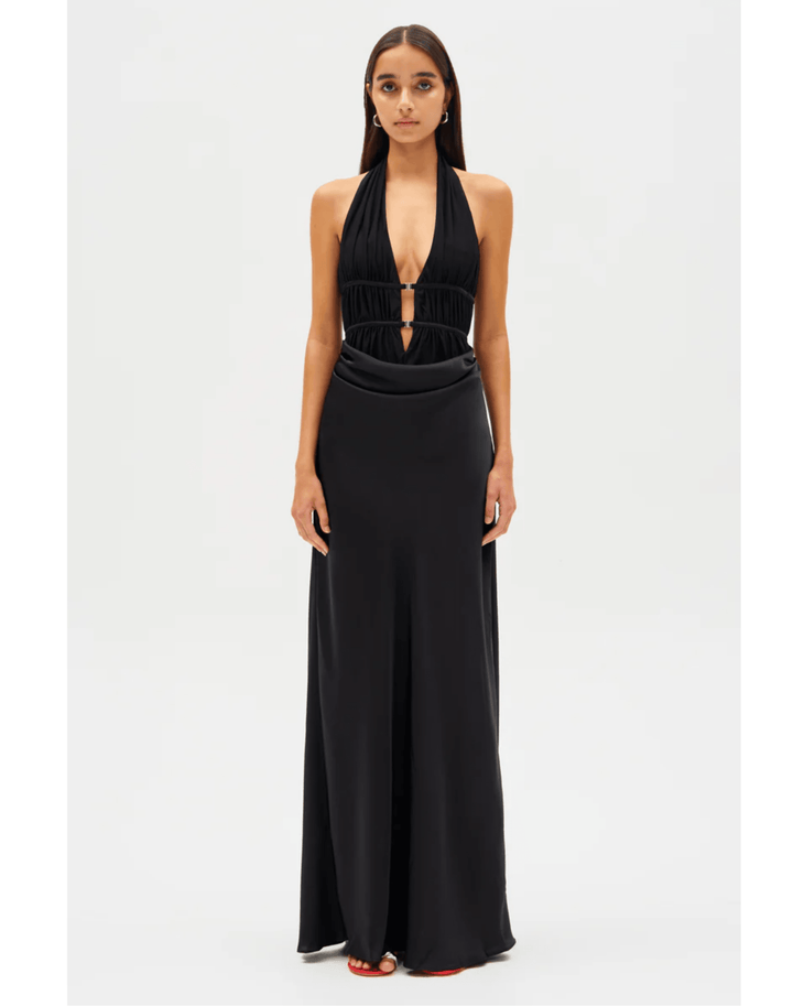 Celine Satin Maxi Dress - Endless - UAE Rental and Resale for Women's Fashion
