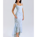 Cesca Bluebell Floral Maxi Dress - Endless - UAE Rental and Resale for Women's Fashion