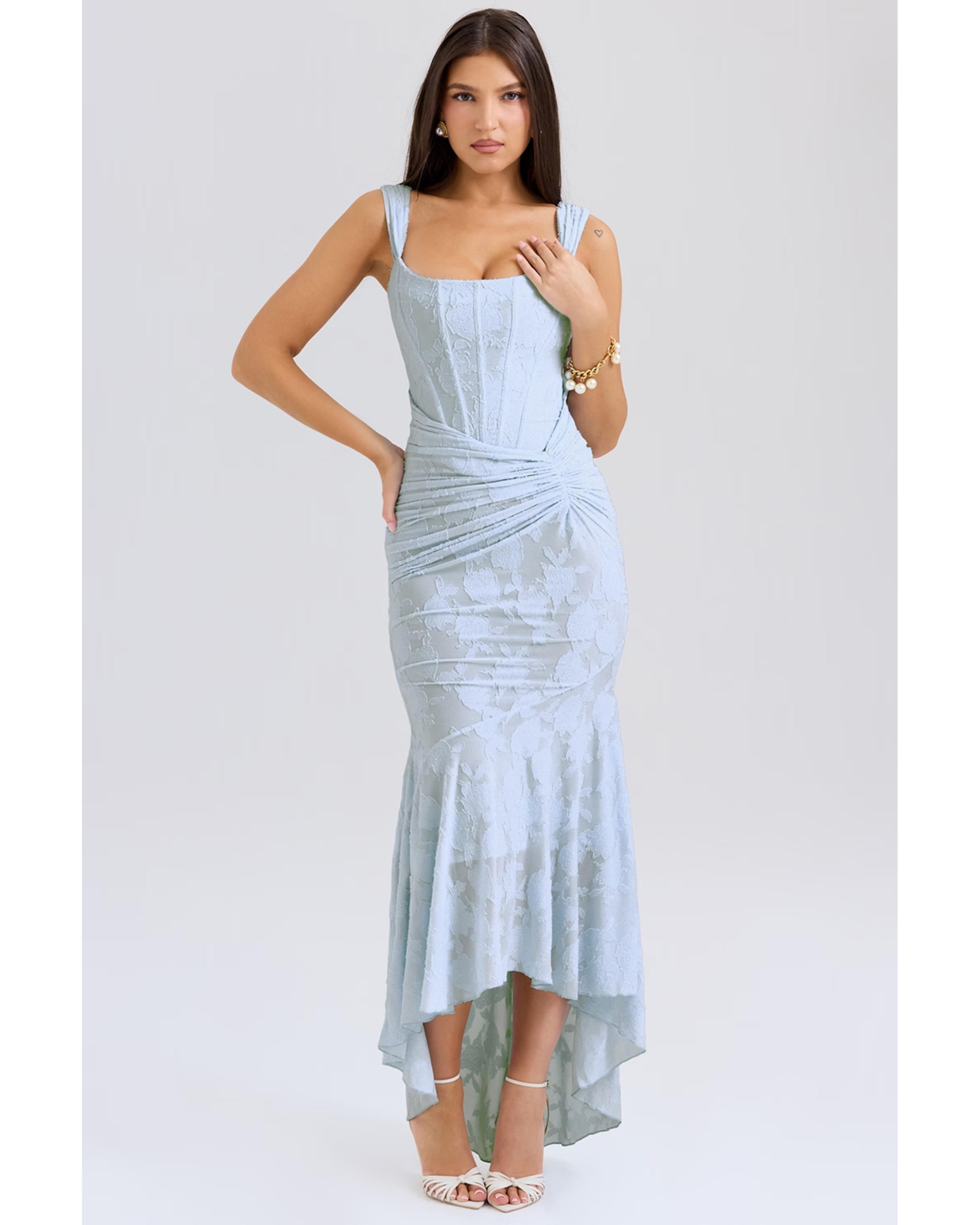 Cesca Bluebell Floral Maxi Dress - Endless - UAE Rental and Resale for Women's Fashion