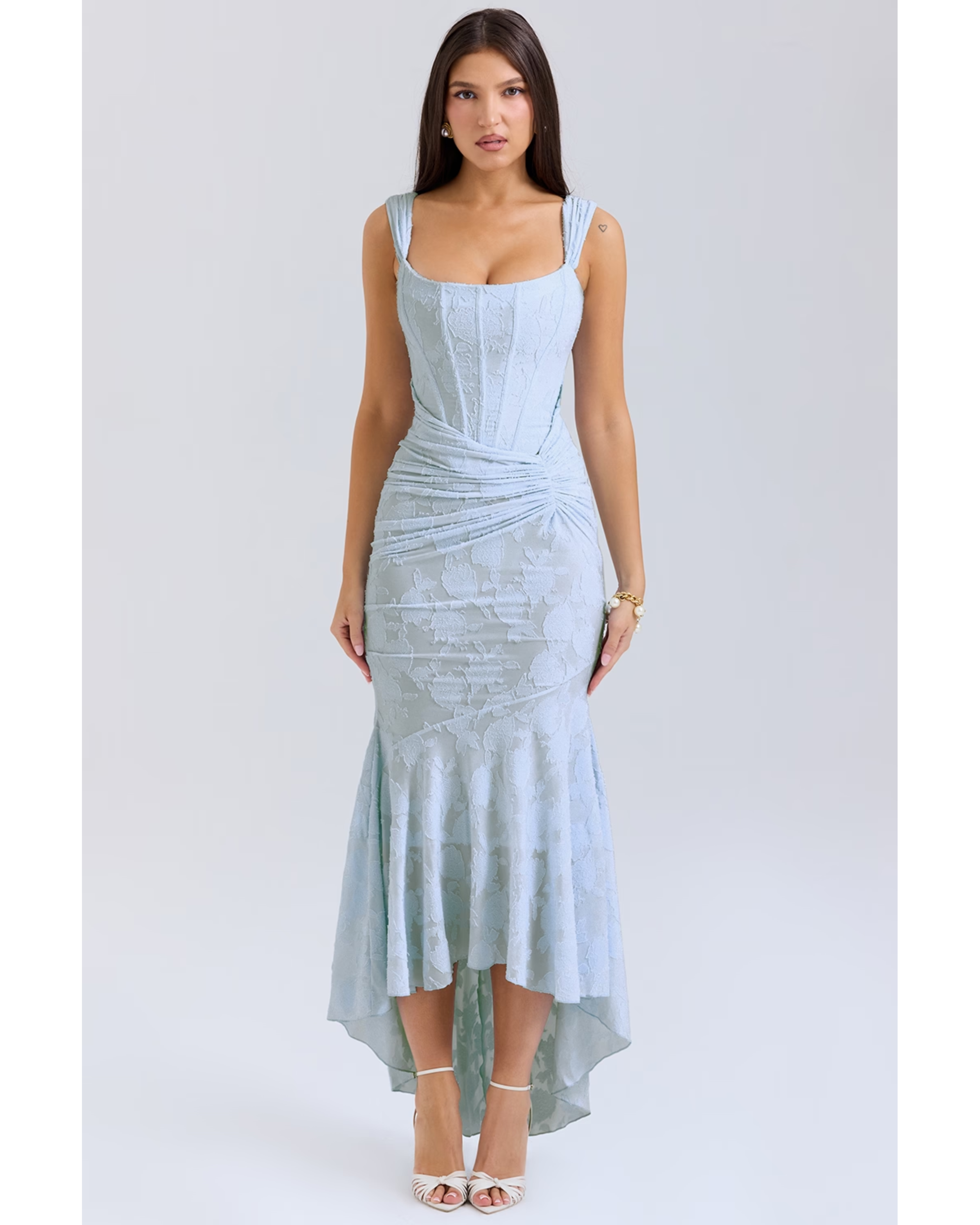 Cesca Bluebell Floral Maxi Dress - Endless - UAE Rental and Resale for Women's Fashion