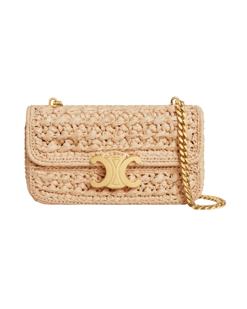 Chain Shoulder Bag Claude in Raffia Effect Textile - Endless - UAE Rental and Resale for Women's Fashion