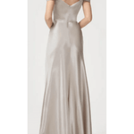 Champagne Bias-Cut Satin Gown - Endless - UAE Rental and Resale for Women's Fashion
