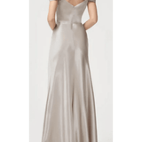 Champagne Bias-Cut Satin Gown - Endless - UAE Rental and Resale for Women's Fashion