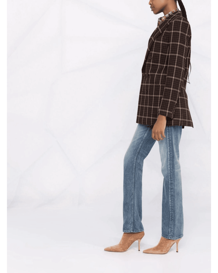 Checked Double-Breasted Blazer - Endless - UAE Rental and Resale for Women's Fashion