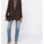 Checked Double-Breasted Blazer - Endless - UAE Rental and Resale for Women's Fashion
