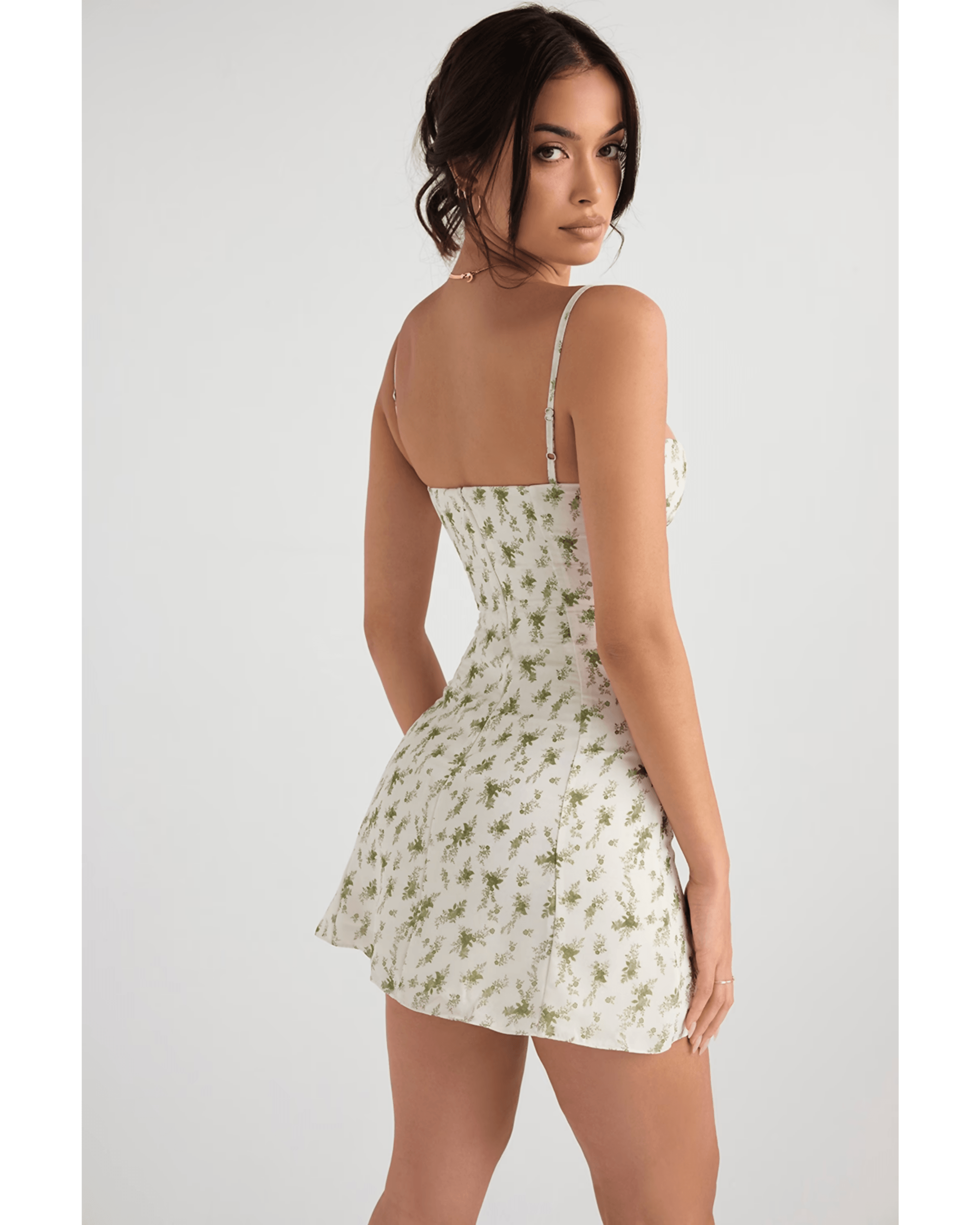 Christiana Garden Print Mini Dress - Endless - UAE Rental and Resale for Women's Fashion