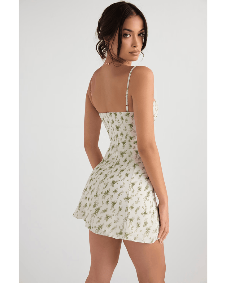 Christiana Garden Print Mini Dress - Endless - UAE Rental and Resale for Women's Fashion