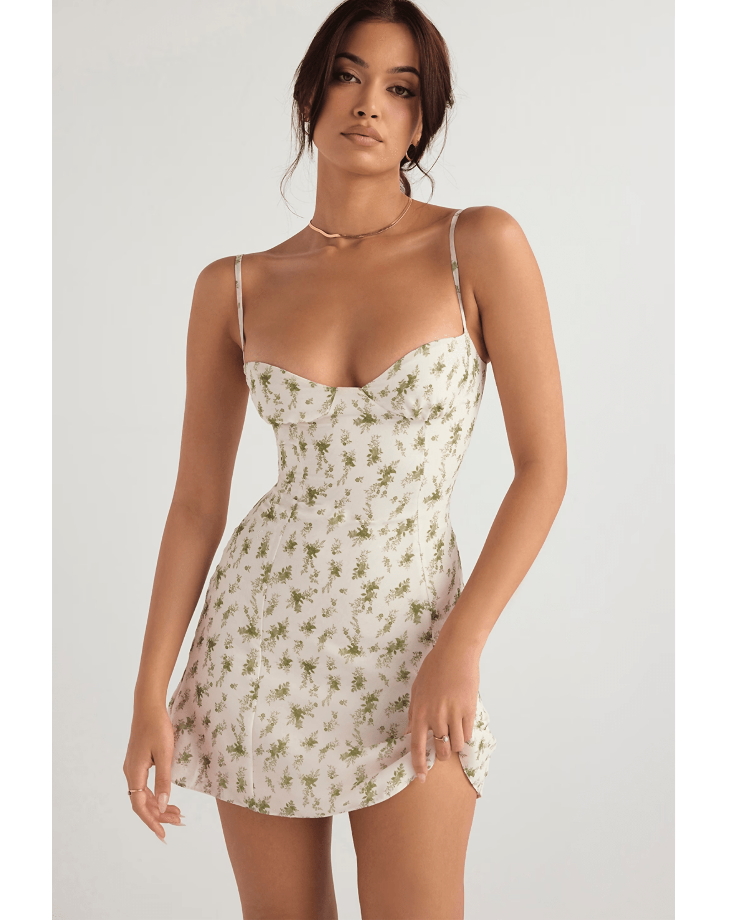 Christiana Garden Print Mini Dress - Endless - UAE Rental and Resale for Women's Fashion