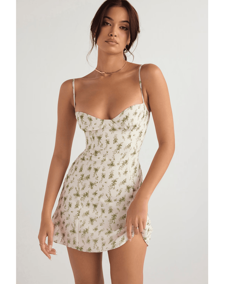 Christiana Garden Print Mini Dress - Endless - UAE Rental and Resale for Women's Fashion
