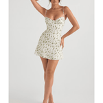 Christiana Garden Print Mini Dress - Endless - UAE Rental and Resale for Women's Fashion