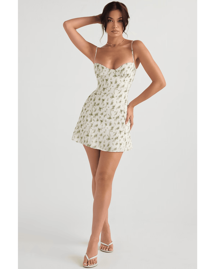 Christiana Garden Print Mini Dress - Endless - UAE Rental and Resale for Women's Fashion