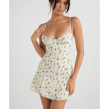 Christiana Garden Print Mini Dress - Endless - UAE Rental and Resale for Women's Fashion