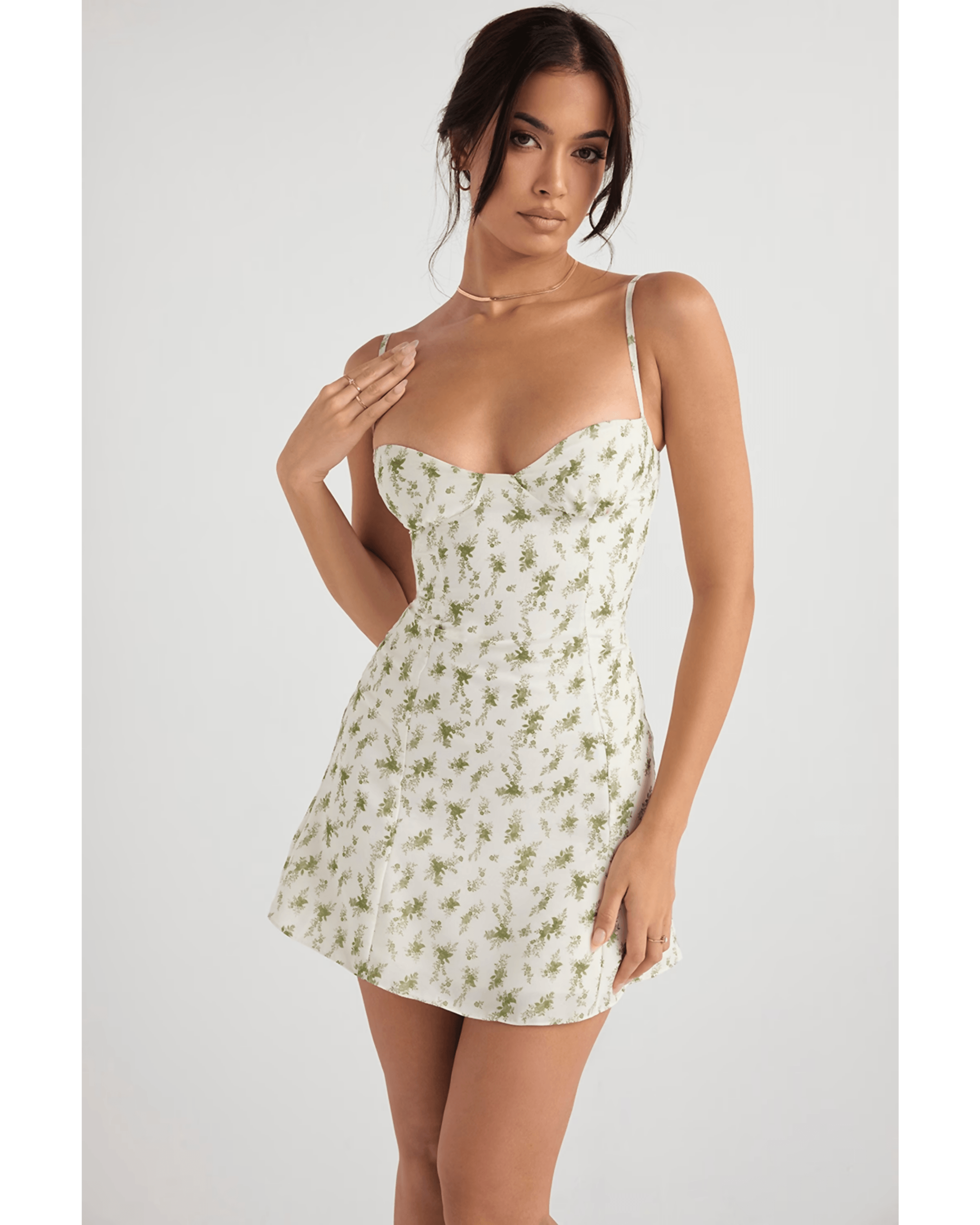 Christiana Garden Print Mini Dress - Endless - UAE Rental and Resale for Women's Fashion