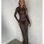 Ciaran Long Sleeve Maxi Dress - Endless - UAE Rental and Resale for Women's Fashion