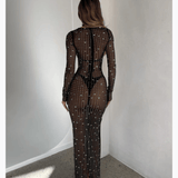 Ciaran Long Sleeve Maxi Dress - Endless - UAE Rental and Resale for Women's Fashion