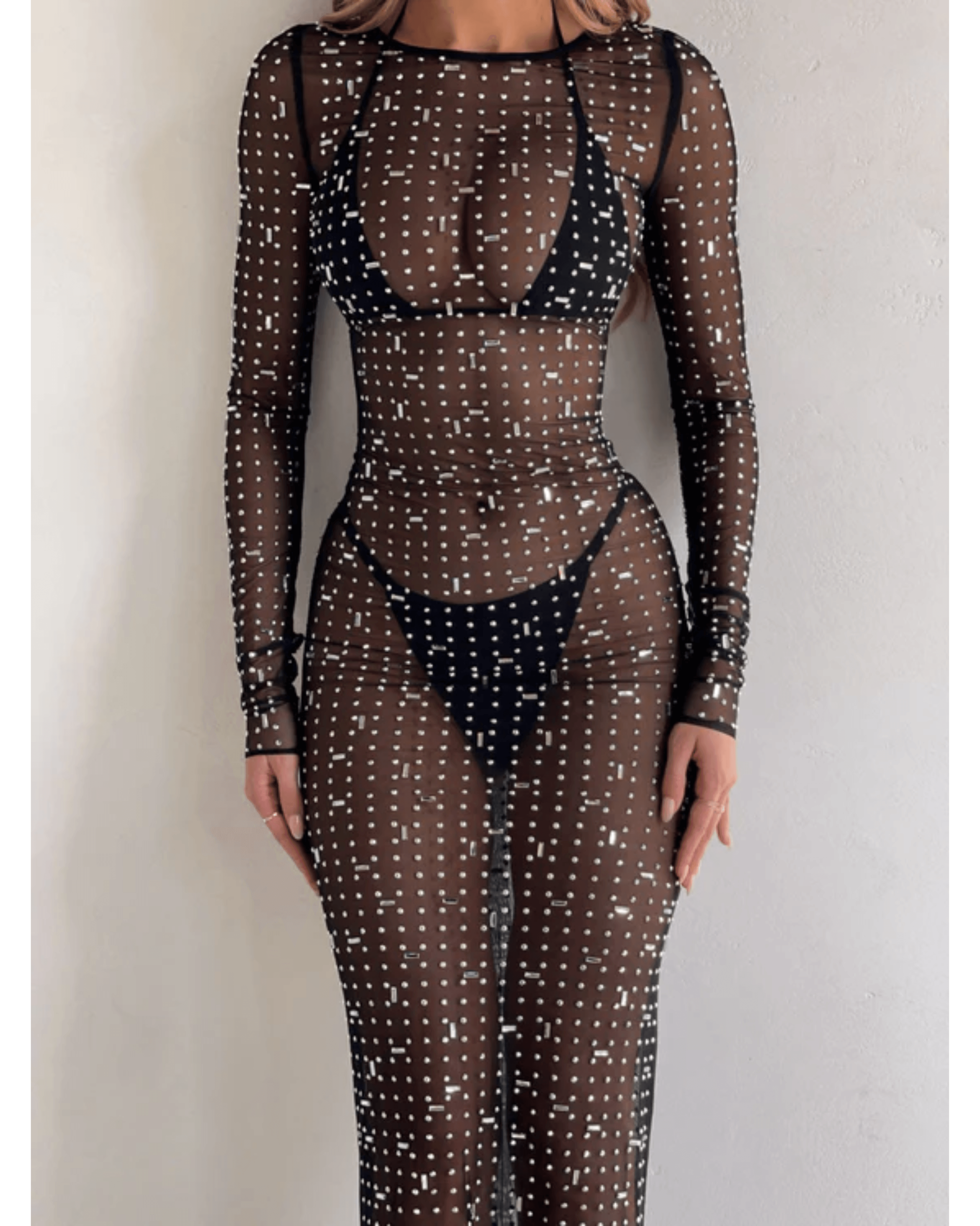 Ciaran Long Sleeve Maxi Dress - Endless - UAE Rental and Resale for Women's Fashion