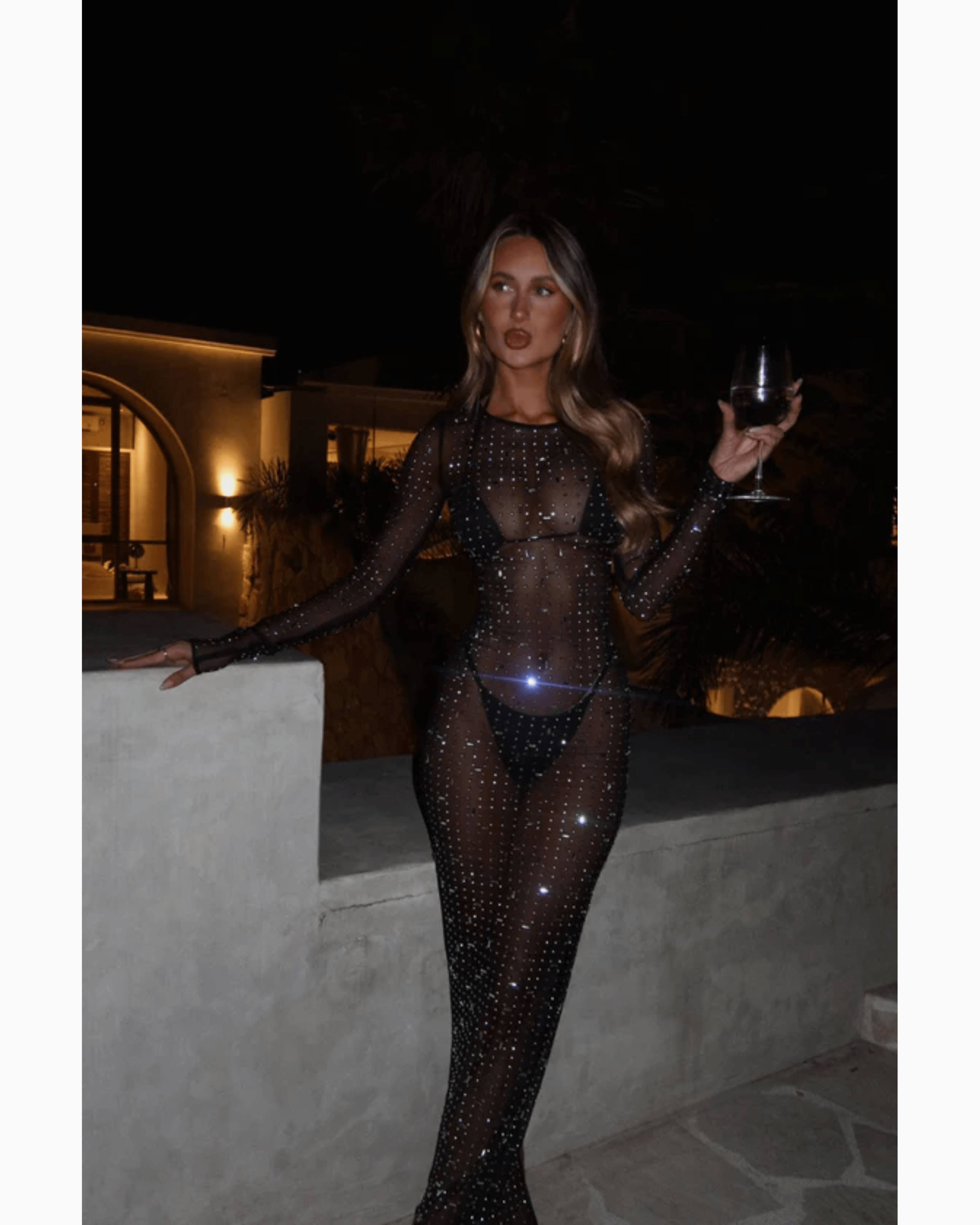 Ciaran Long Sleeve Maxi Dress - Endless - UAE Rental and Resale for Women's Fashion