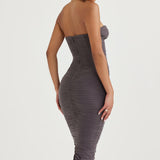 Cindy Shadow Strapless Corset Dress