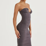 Cindy Shadow Strapless Corset Dress