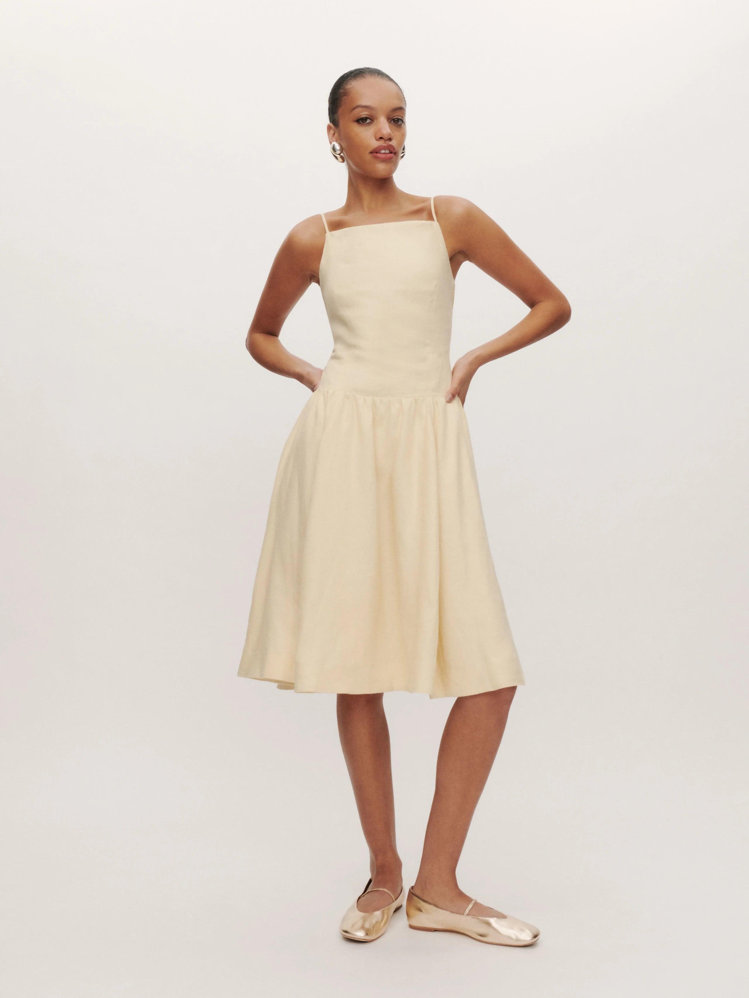 Clarabelle Linen Dress - Endless - UAE Rental and Resale for Women's Fashion