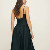 Clarabelle Linen Dress in Black - Endless - UAE Rental and Resale for Women's Fashion