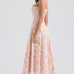 Clareabelle Pink Meadow Print Cotton Midi Sundress - Endless - UAE Rental and Resale for Women's Fashion