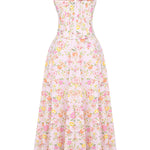 Clareabelle Pink Meadow Print Cotton Midi Sundress - Endless - UAE Rental and Resale for Women's Fashion