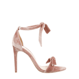 Clarita Bow-Embellished Velvet Sandals Blush - Endless - UAE Rental and Resale for Women's Fashion