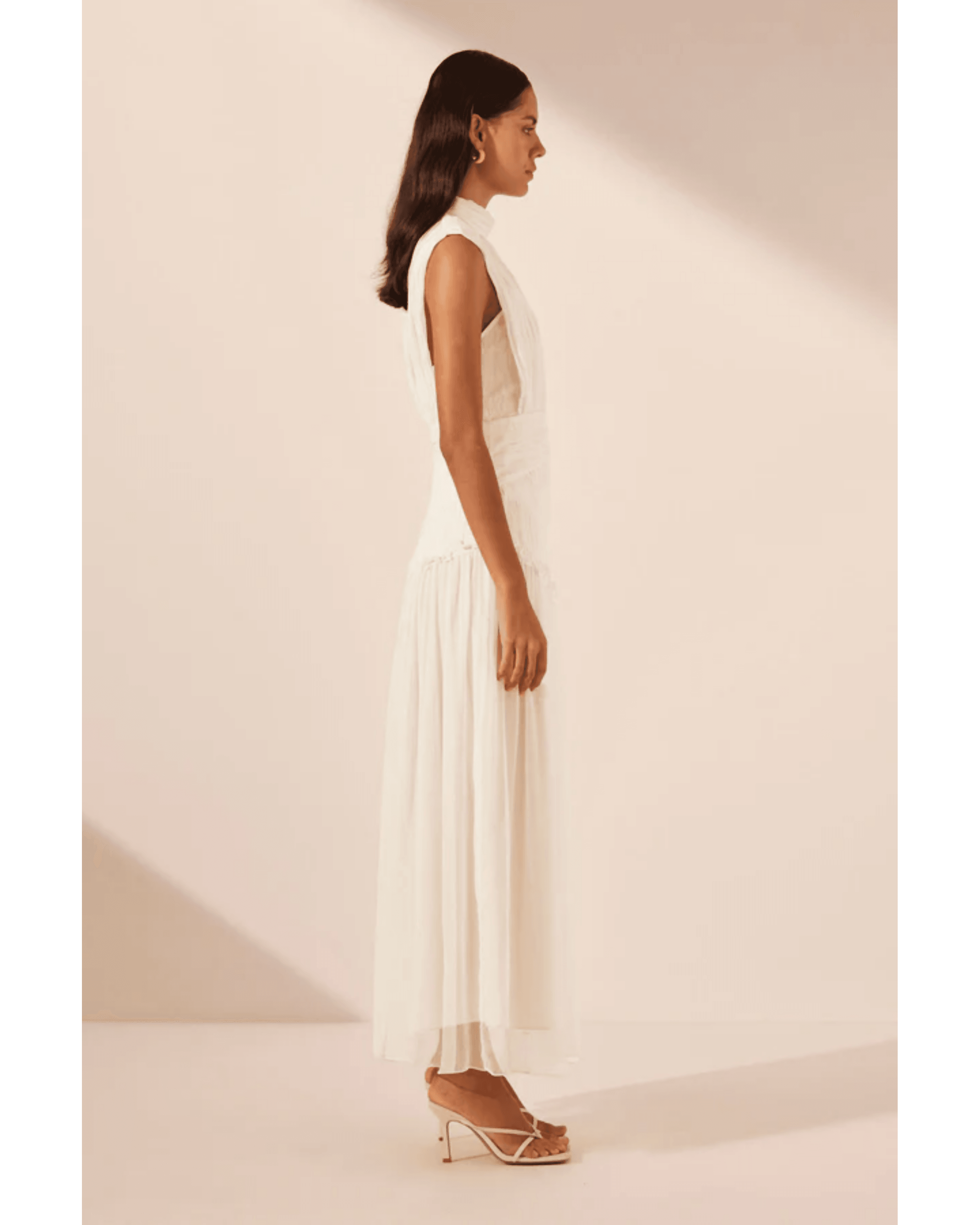 Clemence High Neck Maxi Dress - Endless - UAE Rental and Resale for Women's Fashion