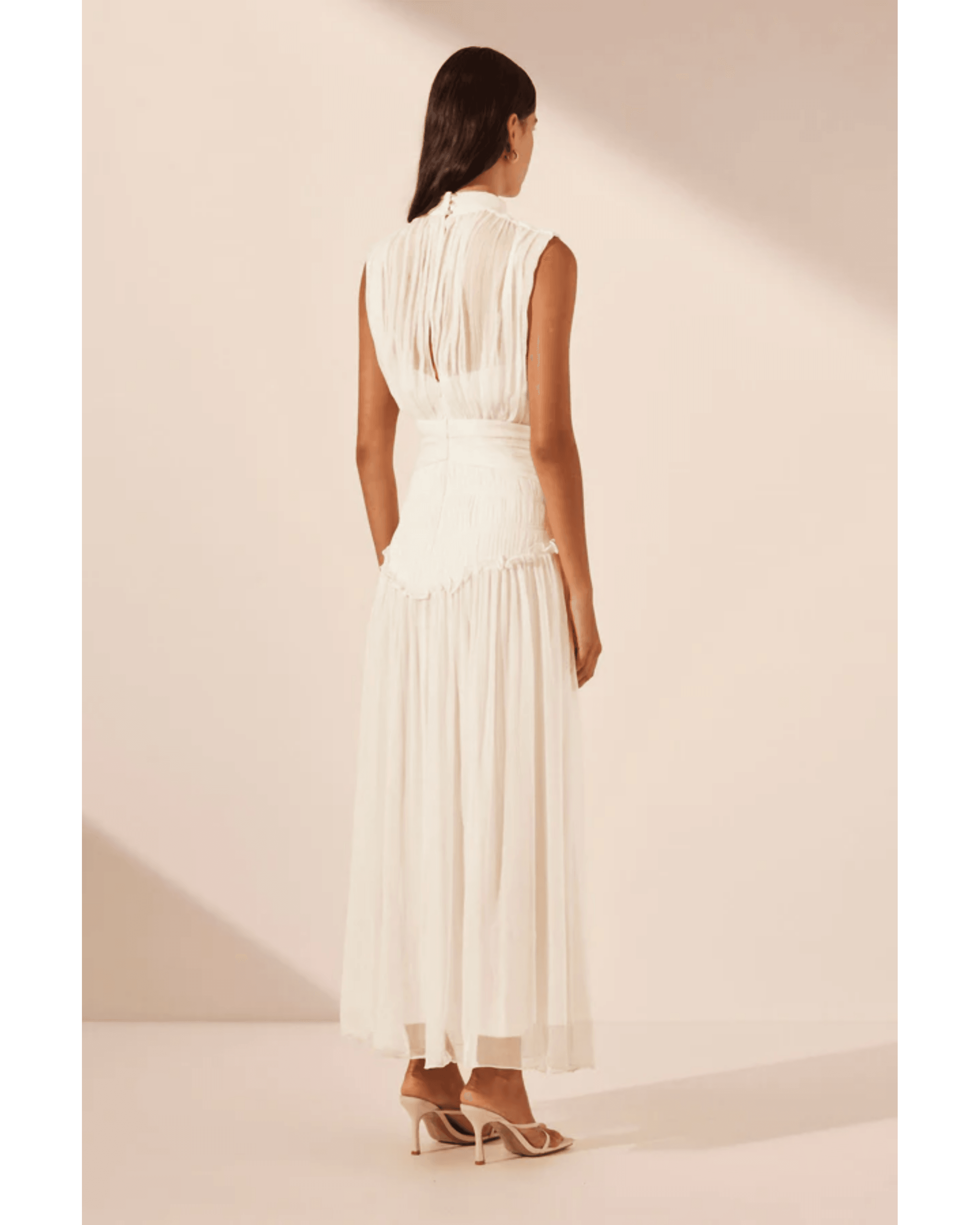 Clemence High Neck Maxi Dress - Endless - UAE Rental and Resale for Women's Fashion